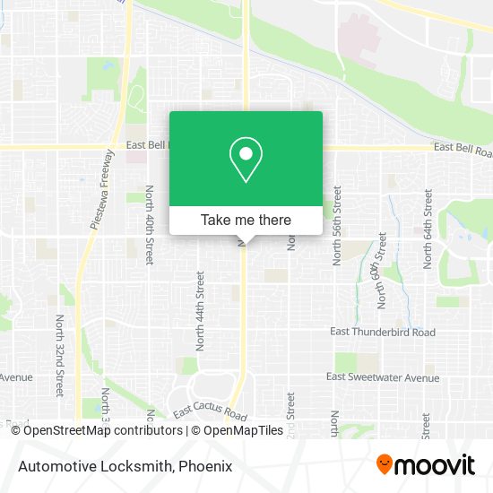 Mapa de Automotive Locksmith