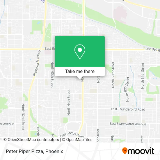 Peter Piper Pizza map