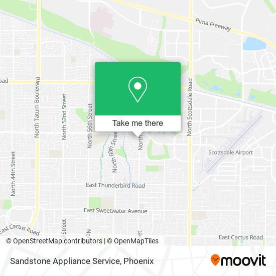 Sandstone Appliance Service map