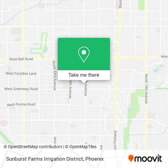 Sunburst Farms Irrigation District map