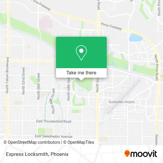 Express Locksmith map