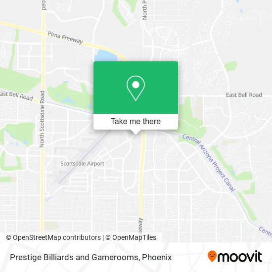 Prestige Billiards and Gamerooms map