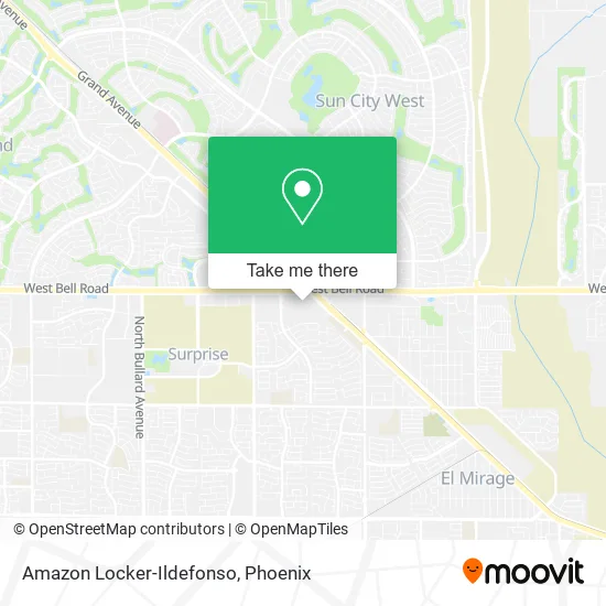 Amazon Locker-Ildefonso map