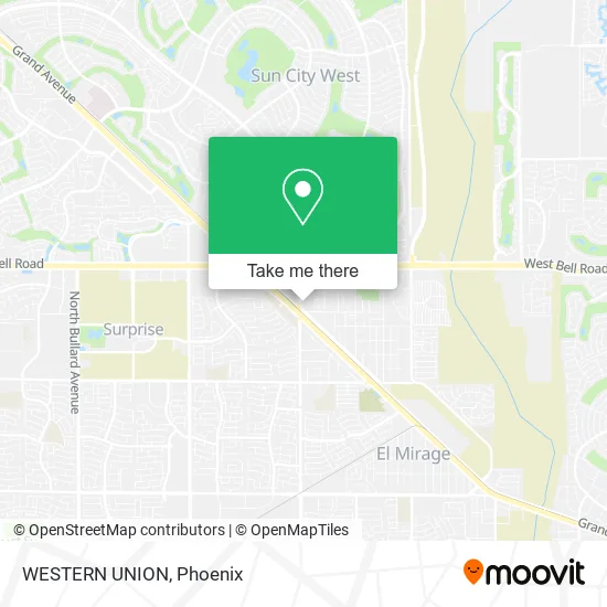 WESTERN UNION map