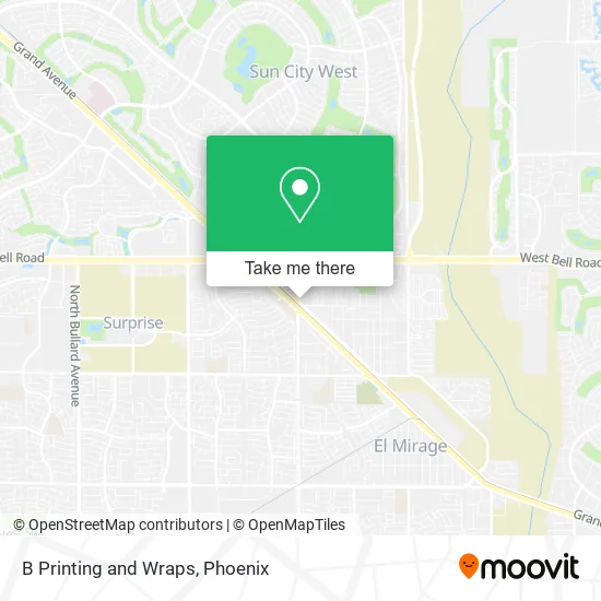 B Printing and Wraps map