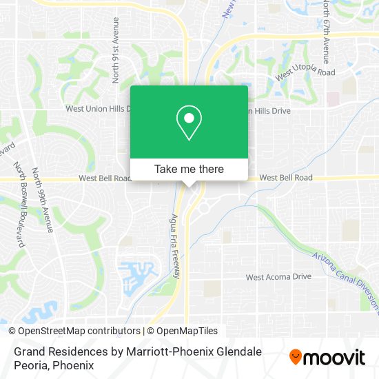 Mapa de Grand Residences by Marriott-Phoenix Glendale Peoria