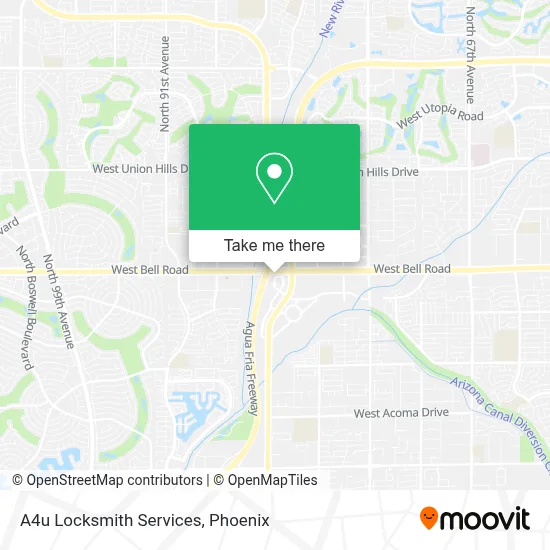 A4u Locksmith Services map