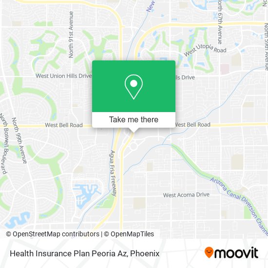 Mapa de Health Insurance Plan Peoria Az