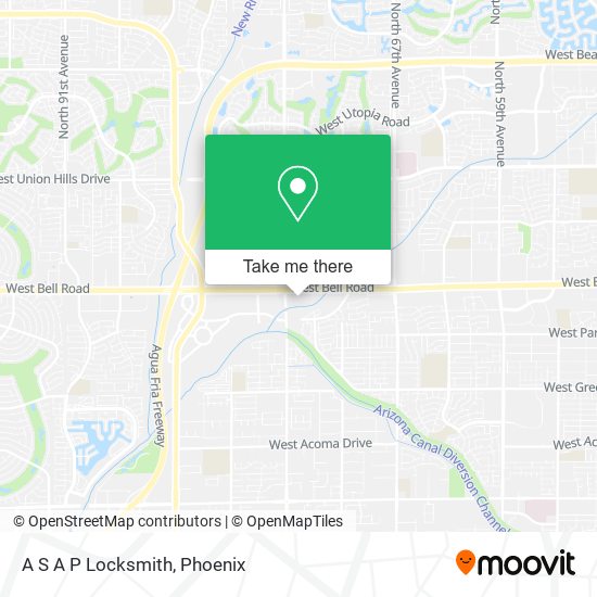 A S A P Locksmith map