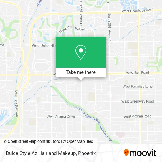 Dulce Style Az Hair and Makeup map
