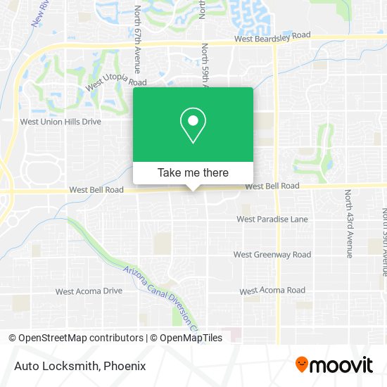 Auto Locksmith map