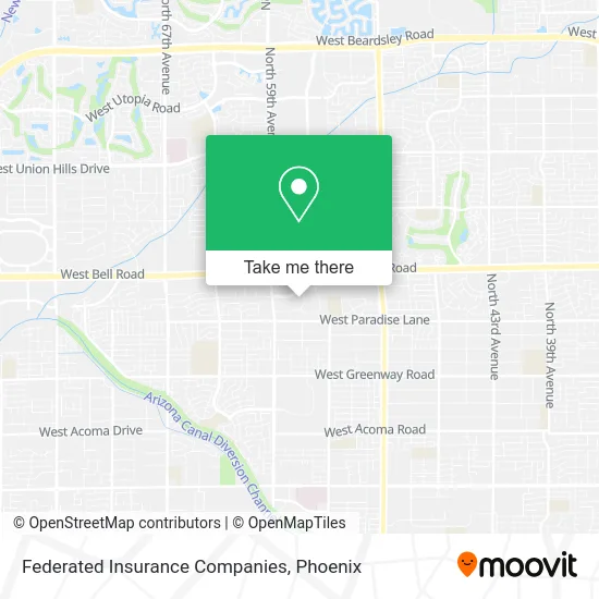 Federated Insurance Companies map