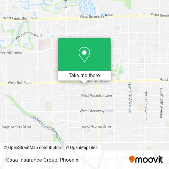 Csaa Insurance Group map
