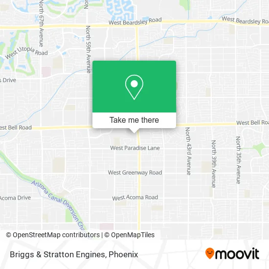 Briggs & Stratton Engines map