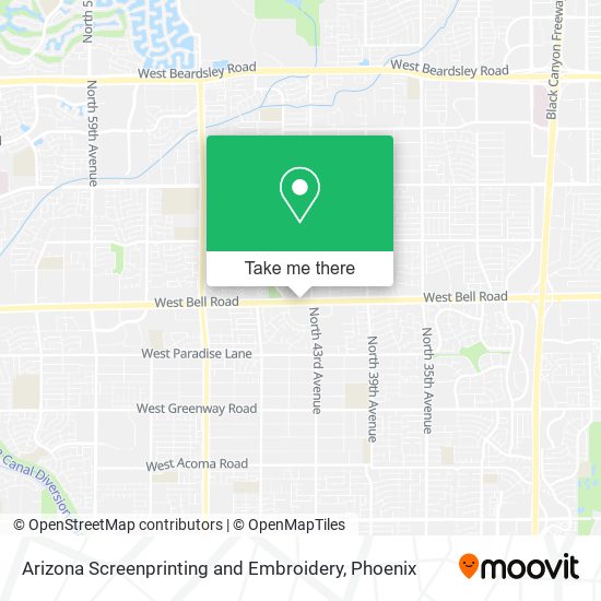 Mapa de Arizona Screenprinting and Embroidery
