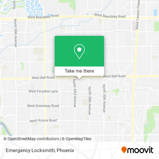 Emergency Locksmith map