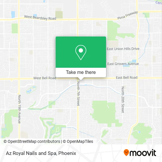 Az Royal Nails and Spa map