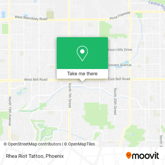 Rhea Riot Tattoo map