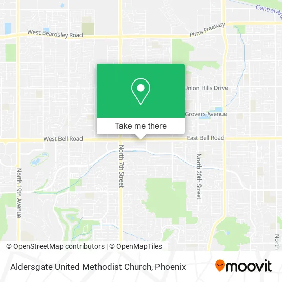 Aldersgate United Methodist Church map