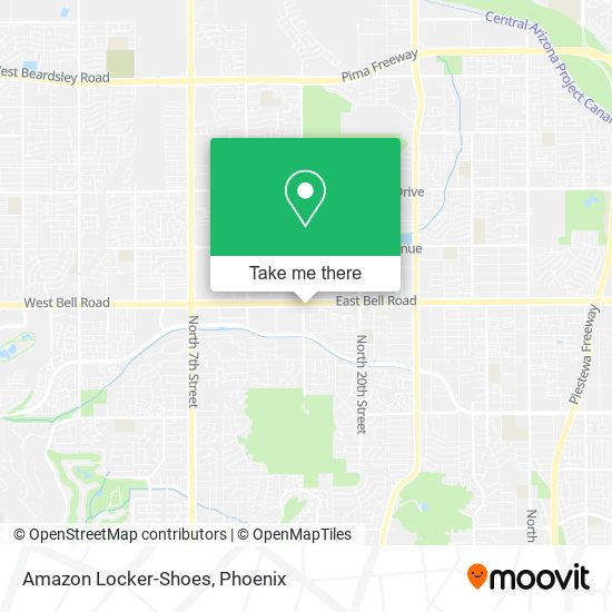 Mapa de Amazon Locker-Shoes