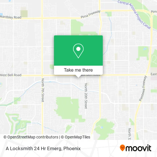 Mapa de A Locksmith 24 Hr Emerg