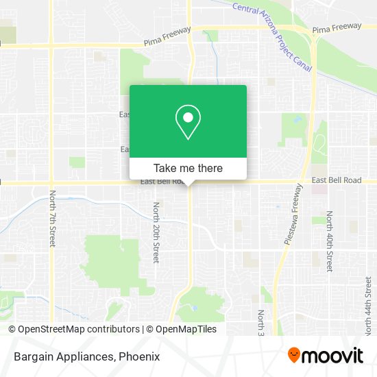 Mapa de Bargain Appliances