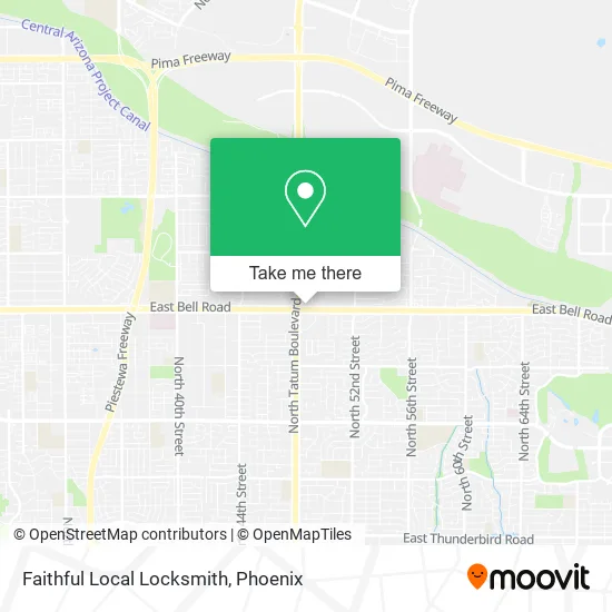 Mapa de Faithful Local Locksmith