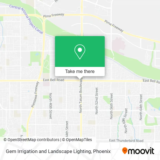 Gem Irrigation and Landscape Lighting map