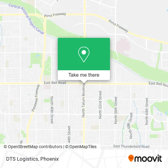 Mapa de DTS Logistics