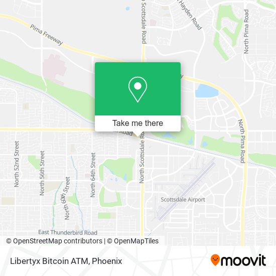 Mapa de Libertyx Bitcoin ATM