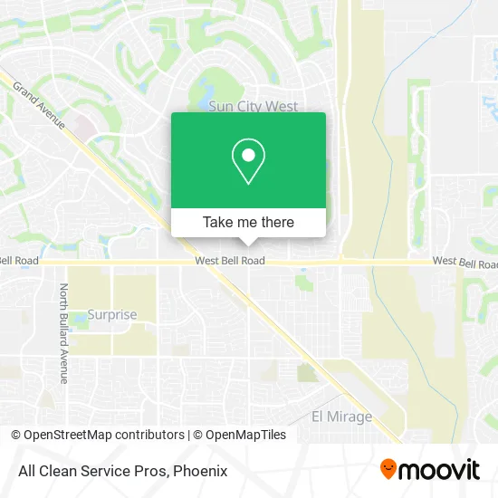 All Clean Service Pros map