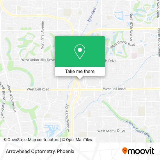 Arrowhead Optometry map
