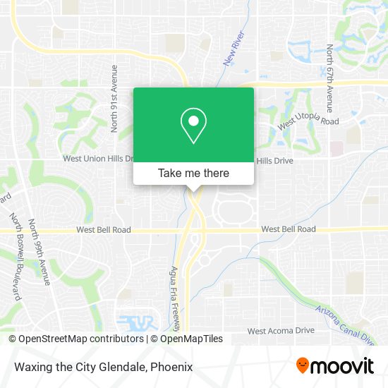 Waxing the City Glendale map