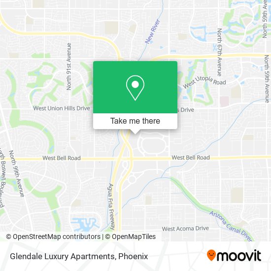 Mapa de Glendale Luxury Apartments