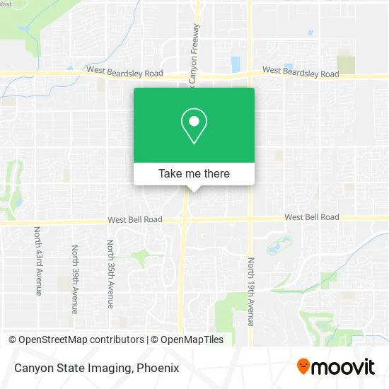 Canyon State Imaging map