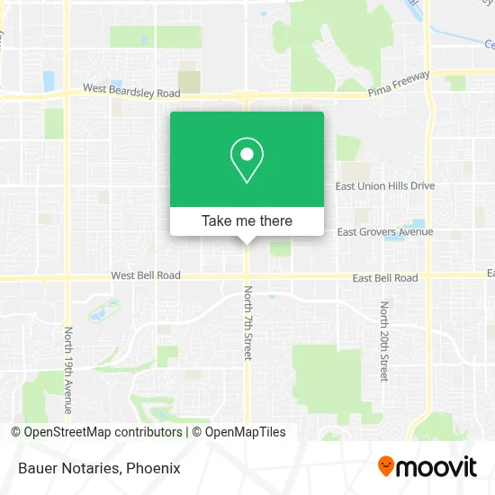 Bauer Notaries map