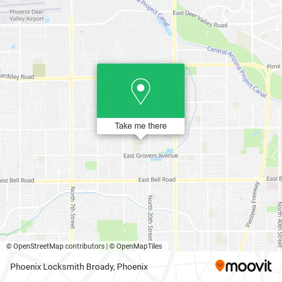 Phoenix Locksmith Broady map