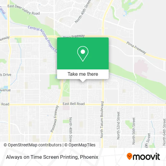 Mapa de Always on Time Screen Printing
