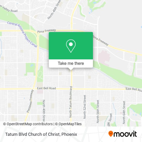 Tatum Blvd Church of Christ map
