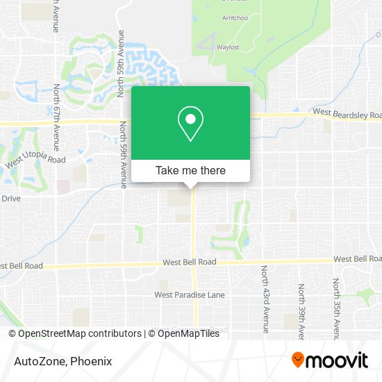 AutoZone map