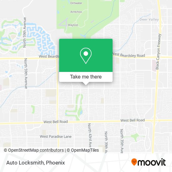 Auto Locksmith map