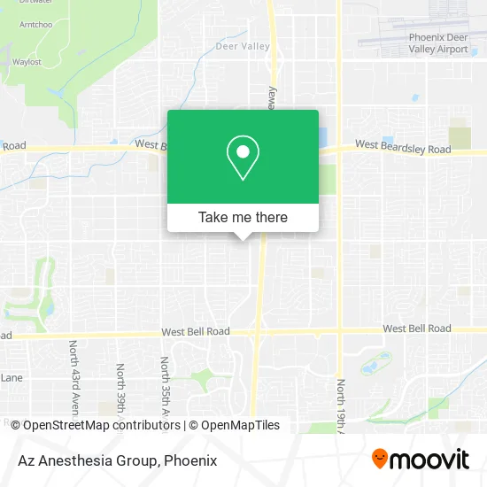 Az Anesthesia Group map