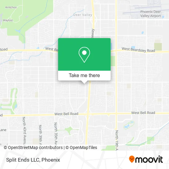 Split Ends LLC map