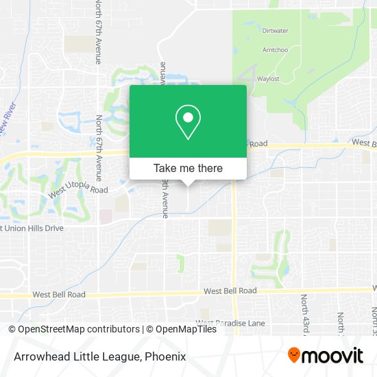 Mapa de Arrowhead Little League