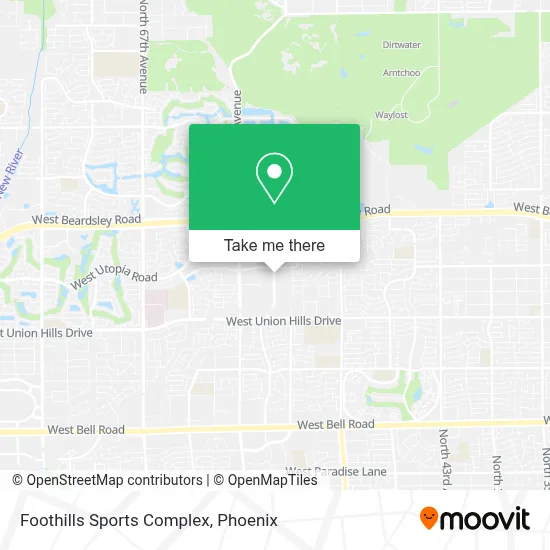Foothills Sports Complex map