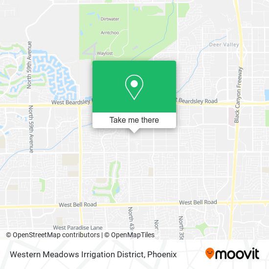 Mapa de Western Meadows Irrigation District