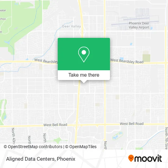 Aligned Data Centers map