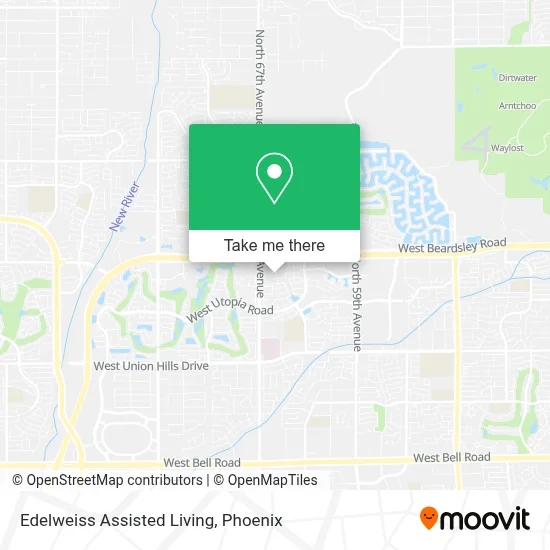 Edelweiss Assisted Living map