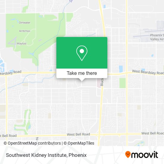 Southwest Kidney Institute map