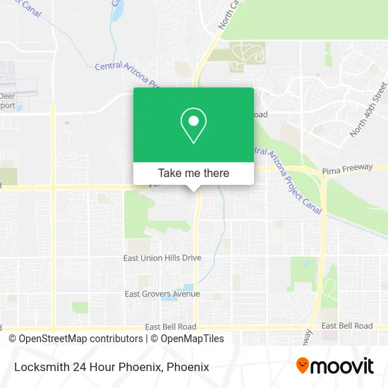 Locksmith 24 Hour Phoenix map